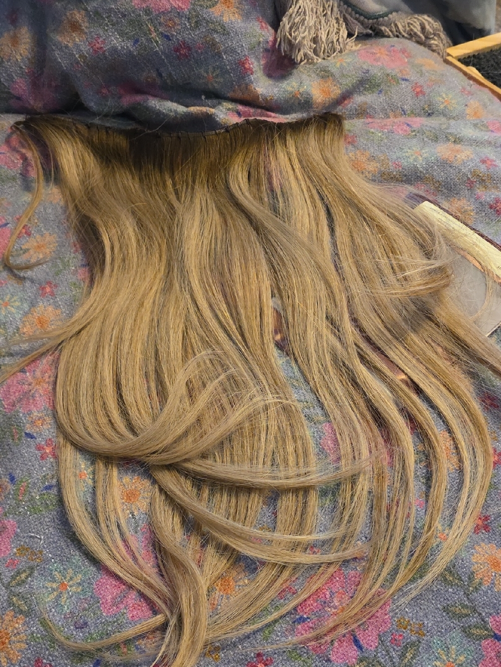 Cachet Long Hand Tied Extensions - Ash Blonde with Warm Highlights